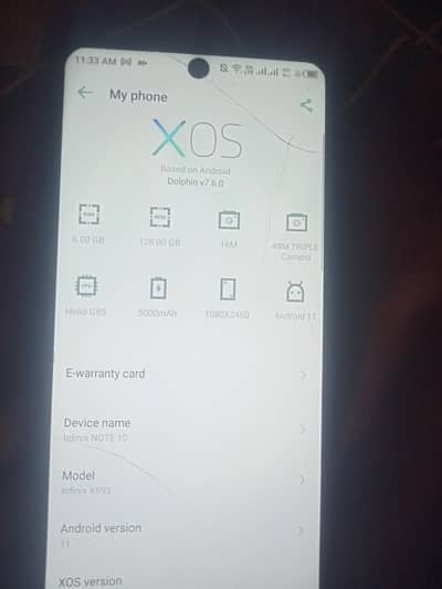 Infinix Note 10 6/128 condition 10/8