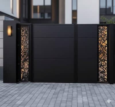 Premium MS Steel Main Gate |Modern CNC Design| Custom size Available