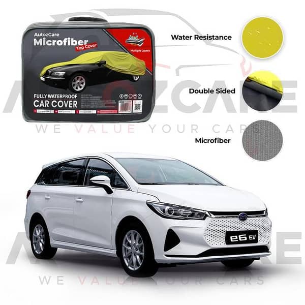 BYD E6 Microfiber Car Top Cover - Model 2021-2026