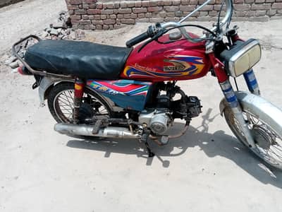 China bike Urgent sale 70cc file gum hay eski. police report hay eski