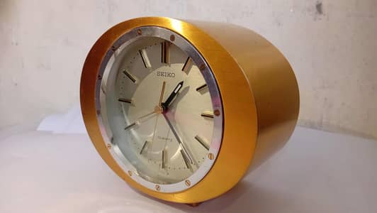 Original Vintage Seiko Quartz Table Clock QP-015GB
