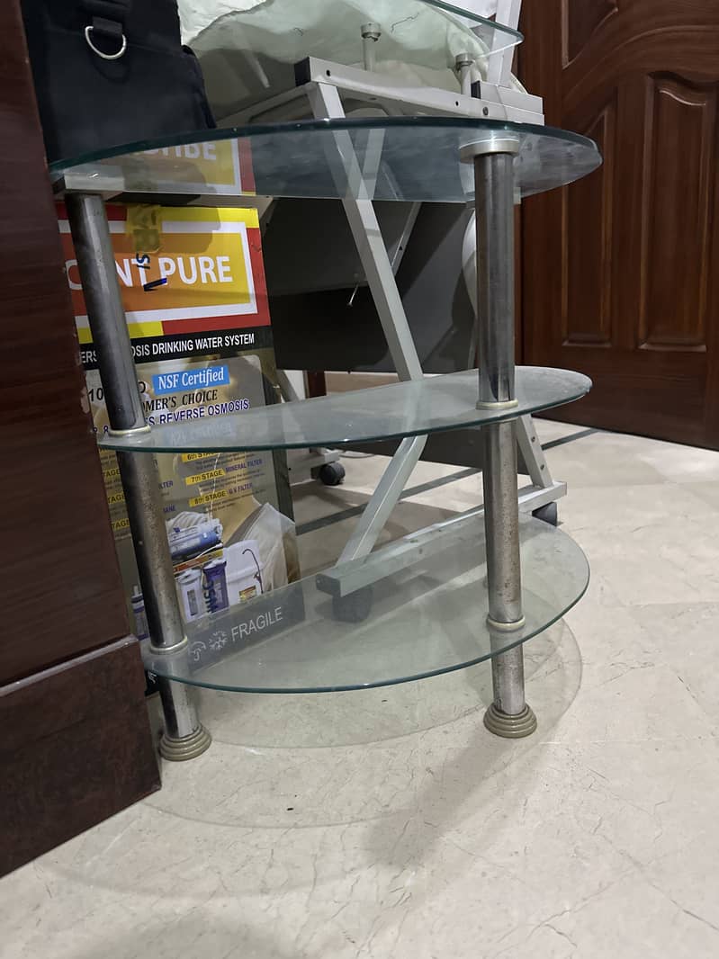 MIRROR 3 STEP CORNER TABLE 0