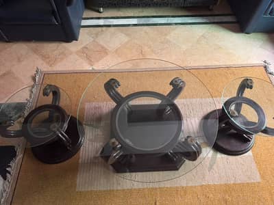 Set of 3 tables for sale in excellent condition.