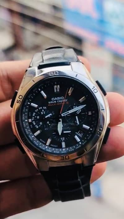 100% Original Casio Wave Ceptorwith Official Box Tough Solar Japan Men