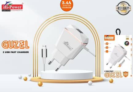 GUZEL 2 USB FAST CHARGER