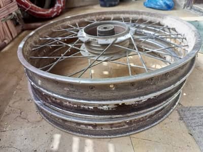 Motorcycle Rims Set for Sale (3 Pieces Used)