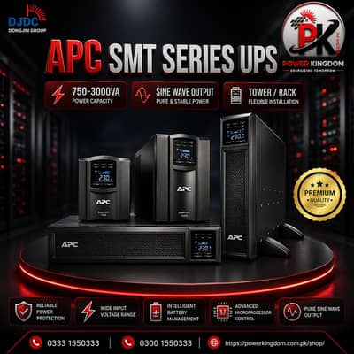 APC Smart UPS SMT Series 750VA to 3000VA Pure Sine Wave UPS