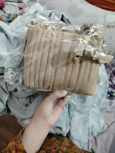 beige color bag