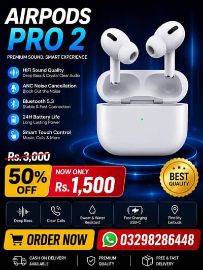 airbirds pro2 white and black  available