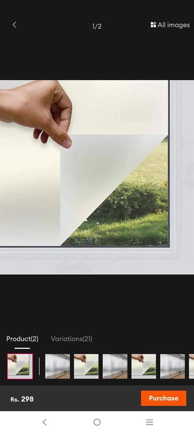 frost glass paper, black glass paper, tinted het cover,