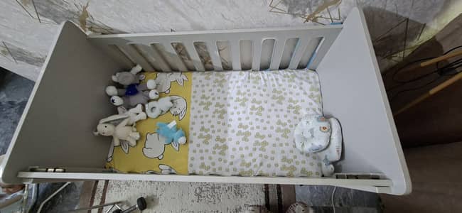 Baby cot with mattress | baby crib | kids bed |