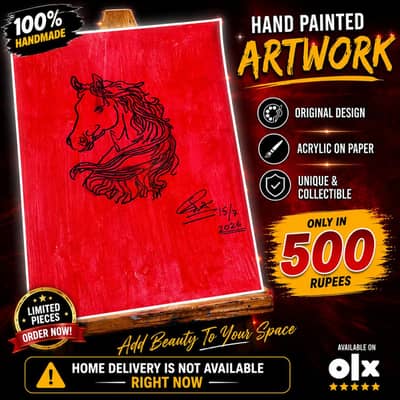 hand made hors painting