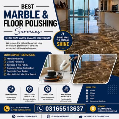 Tile & Marble Polishing / Granite Polishing / Floor Polishing service