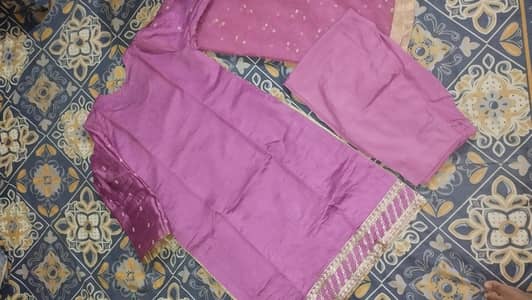 original 3 piece masori  embroidered dress medium size with net duppta