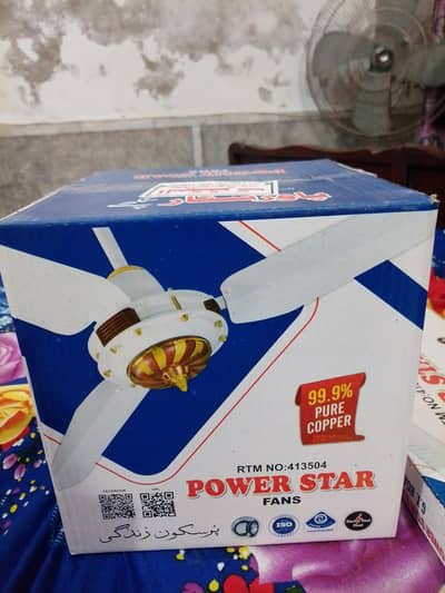 power star Ac/DC fan boxed paced for sale