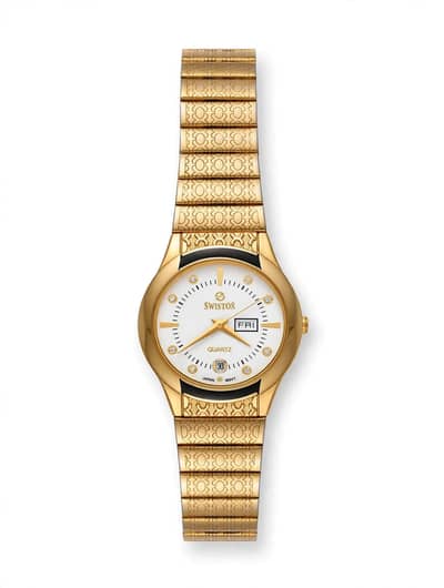 Working Condition, Day-Date Working, Gold Plated Chain, Japan Movt