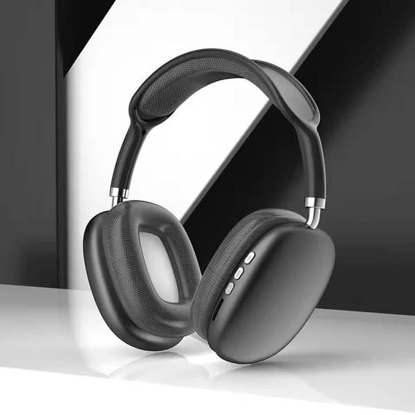 P9 Wireless Bluetooth Over-Ear Headphones with Mic | Hi-Fi Stereo Sound | Deep Bass | Foldable Design | Bluetooth 5.3 | TF Card & AUX Support | Comfortable Ear Cushions | Compatible with Android, iPhone & PC