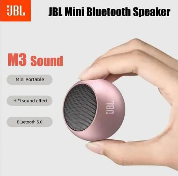 JBL M3 Portable Wireless Bluetooth Speaker | HD Stereo Sound | Deep Bass | RGB LED Lights | USB, TF Card & AUX Support | Built-in Mic | Rechargeable Outdoor Speaker for Home, Travel & Parties