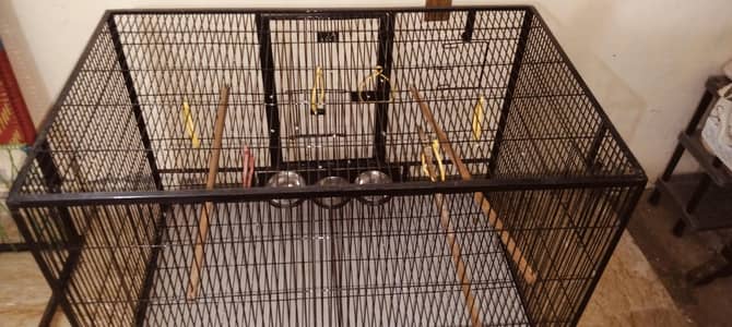 Heavy Duty Iron Bird Cage | Large Parrot | Cage With Wheel excellent