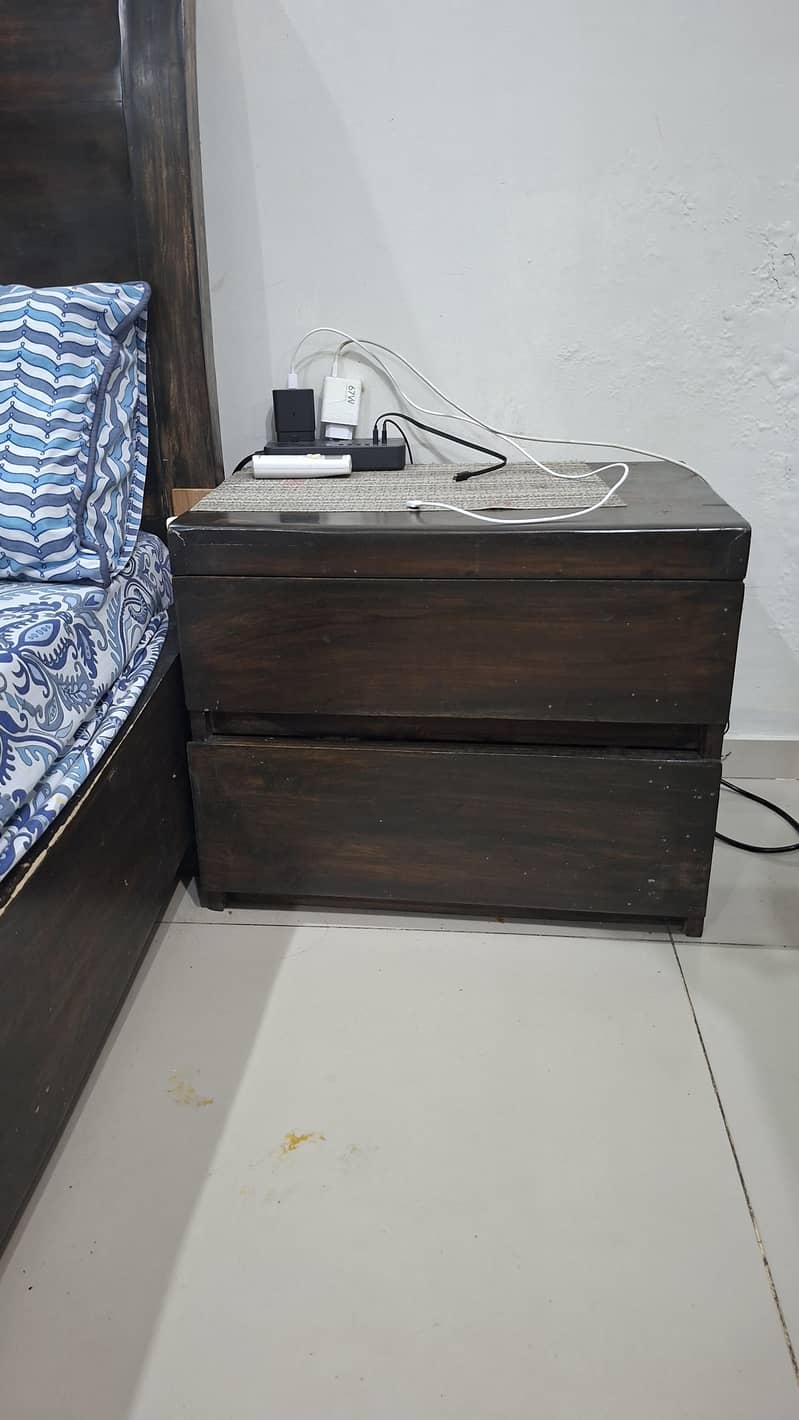 Wooden Solid Bed Set 3