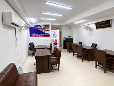 Furnished Office Available In Rent At Shahrae Faisal.