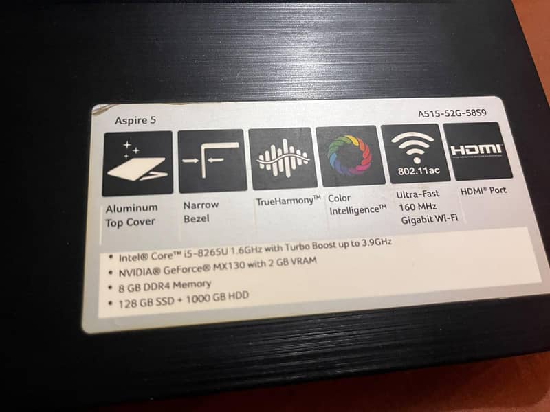 ACER ASPIRE 5 [Insert processor, e. g. ,Core i5 2
