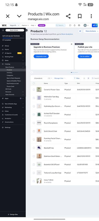 Professional Wix E-commerce Website for Sale (Ready for USA Market)