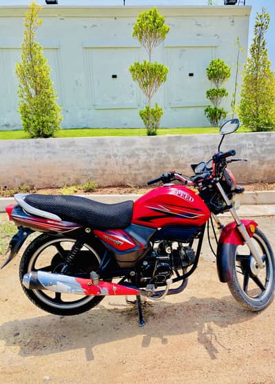High speed Alpha SR 100cc bike 2019 model self start urgent sale