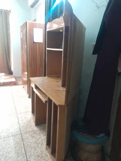 study Table with Shelves