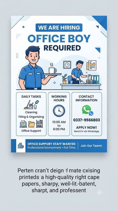 Office Boy Required
