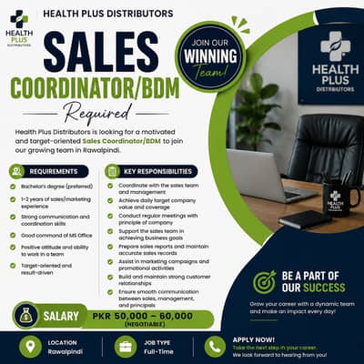 SALES COORDINATOR/BDM/MARKETING OFFICER