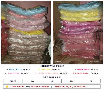 BABY BABA T-SHIRTS WHOLESALE LOT WITH BEAUTIFUL COLOURS