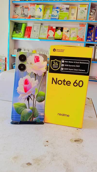Realme note 4+4 8gb ram 128 rom full box