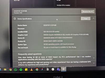Dell Precision 7510 Workstation