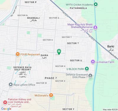 1 Kanal Prime Residential Plot for Sale DHA Phase 7, U Block