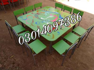 Student bench | chairs | School furniture | 8 chairs with 1 table