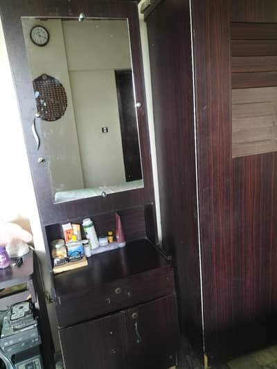 wooden dressing and 2 door cupboard
