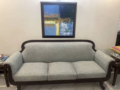 5 seater Sofa with matching rug for sale