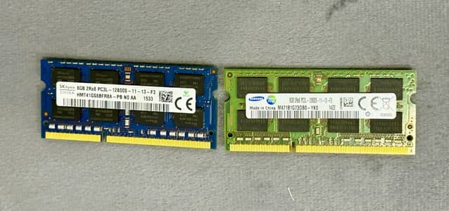16GB (2x8GB) DDR3L RAM 1600MHz,  Samsung + Hynix