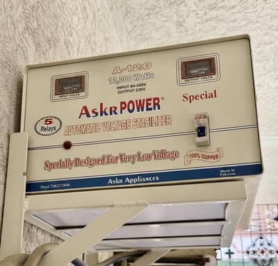 12,000w AskR Power A-120 Automatic Voltage Stabilizer