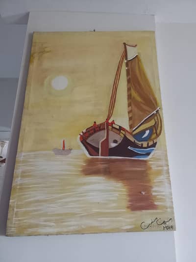 2019 painting used but still looks beautiful canvas frame