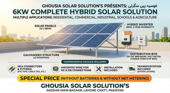 6kw Hybrid Solar Installation/ Solar Structure / Complete Setup