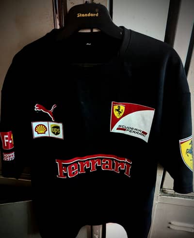 Oversized baggy drop shoulder Ferrari shirt. and baggy trouser
