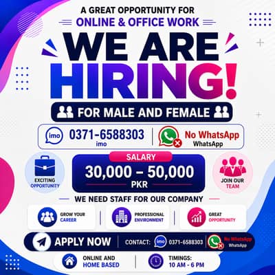 Online Jobs/ Full-Time / Part-Time jobs available / website Work