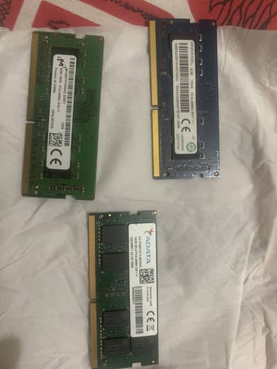 DDR4 RAMS  for Laptop 8GB X 2 and 16GB 1