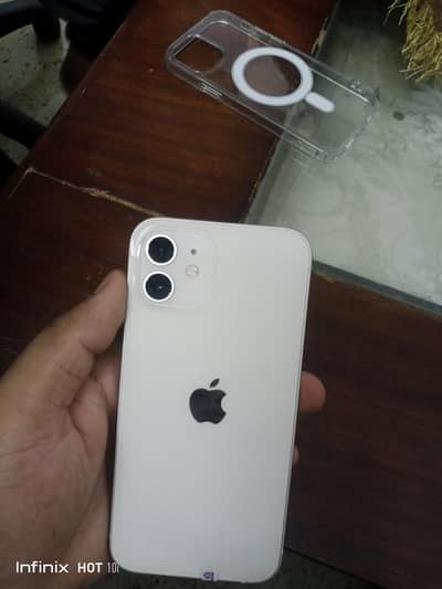 iphone 12.128 gb pta approved  white colour