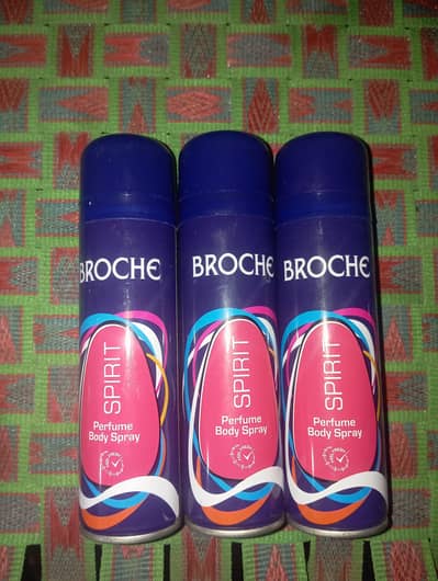 Broche Spirit Perfume Body Spray 200ml - Pack of 3