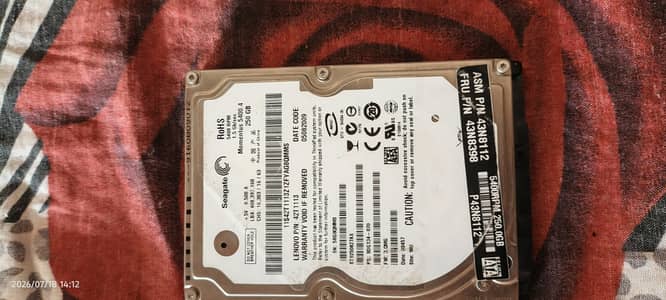 Seagate laptop hard 250GB