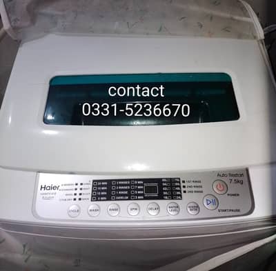 Haier Washing Machine Automatic 7.5kg