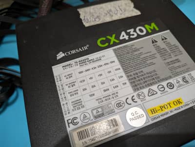 Corsair CX-430m - 430 Watts Power Supply / PSU